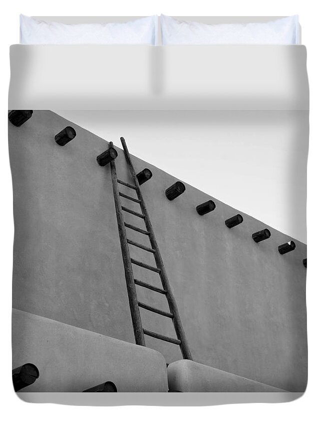 Southwest Duvet Cover featuring the photograph Classic Southwestern architecture by David Lee Thompson