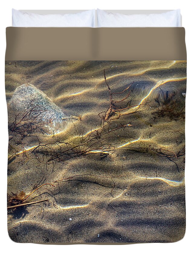 Water Duvet Cover featuring the photograph Clean Water - Upper Delaware River Photography by Amelia Pearn