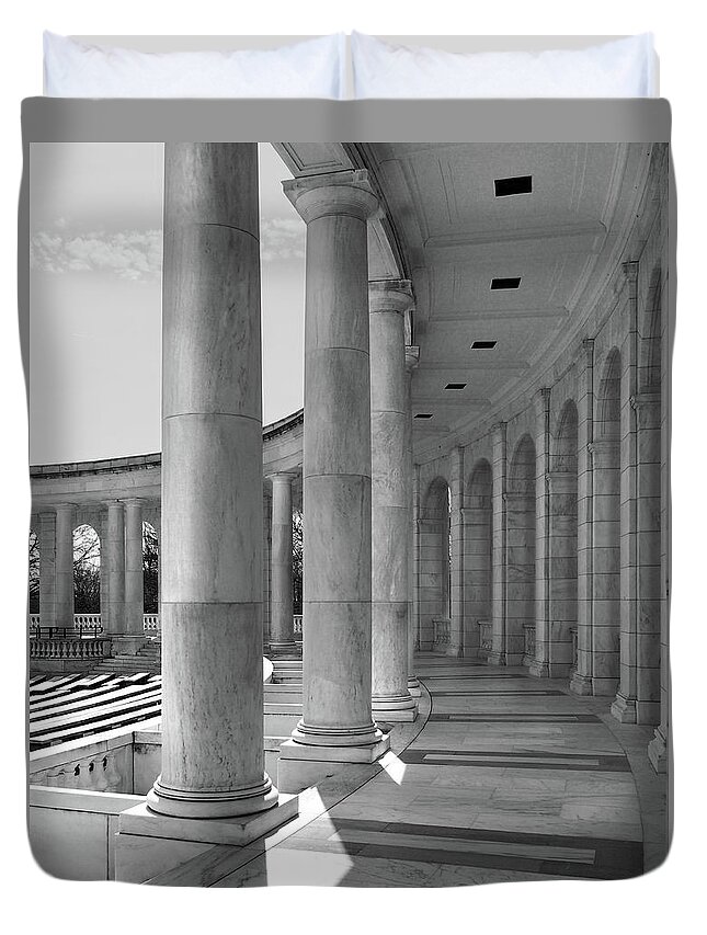 Columns Duvet Cover featuring the photograph Columns 2 by Mike McGlothlen
