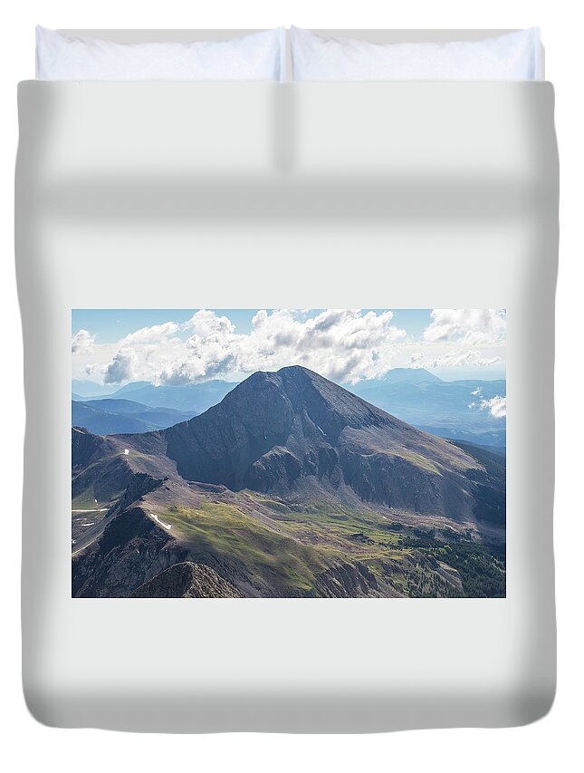 14ers Duvet Cover featuring the photograph Colorado 14er Mt. Lindsey by Aaron Spong