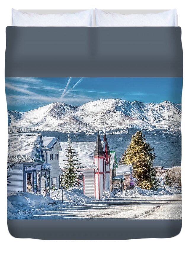 Colorado Duvet Cover featuring the photograph Colorado Sleepy Saturday Morning by Marcy Wielfaert