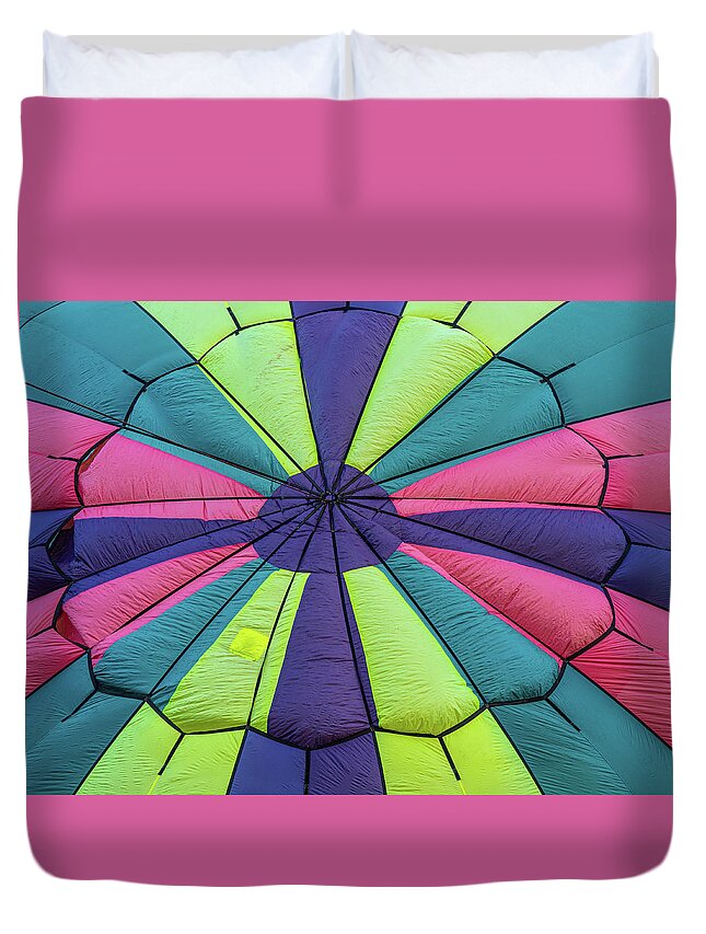 New Jersey Duvet Cover featuring the photograph Colorful Balloon Closeup by Kristia Adams