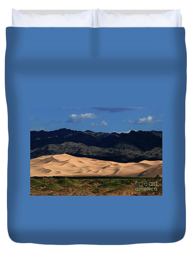 Colors Of Steppe Duvet Cover featuring the photograph Colors Of Steppe by Elbegzaya Lkhagvasuren