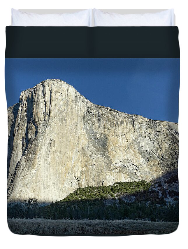 Yosemite National Park Duvet Cover featuring the photograph Colossal El Capitan by Brett Harvey