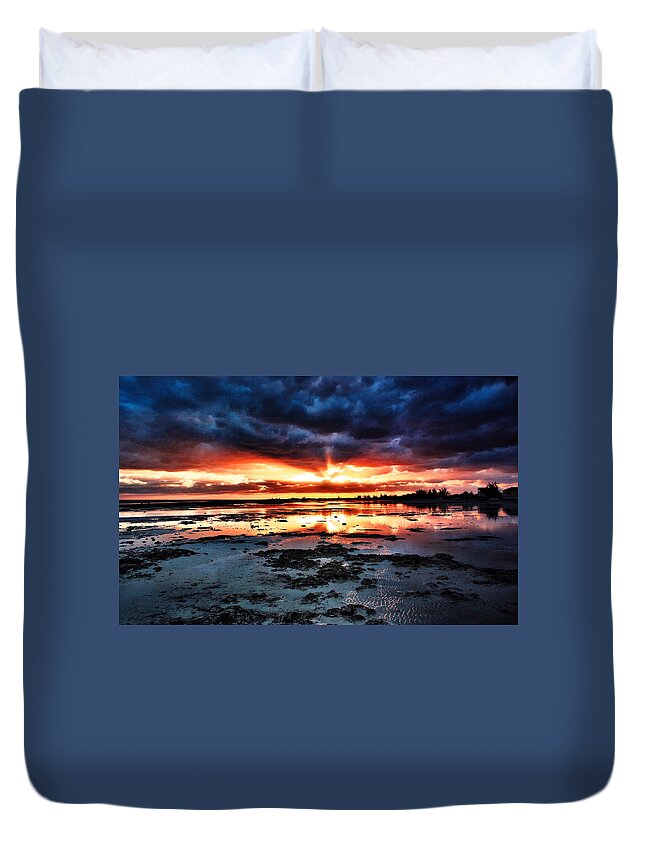 Outdoors Duvet Cover featuring the photograph Combustion by Montez Kerr