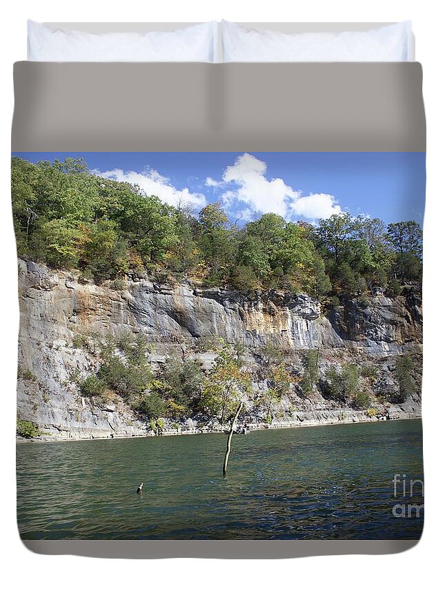  Duvet Cover featuring the photograph Compton Rapids by Annamaria Frost