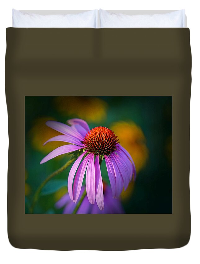 Beautiful Duvet Cover featuring the photograph Coneflower by Susan Rydberg