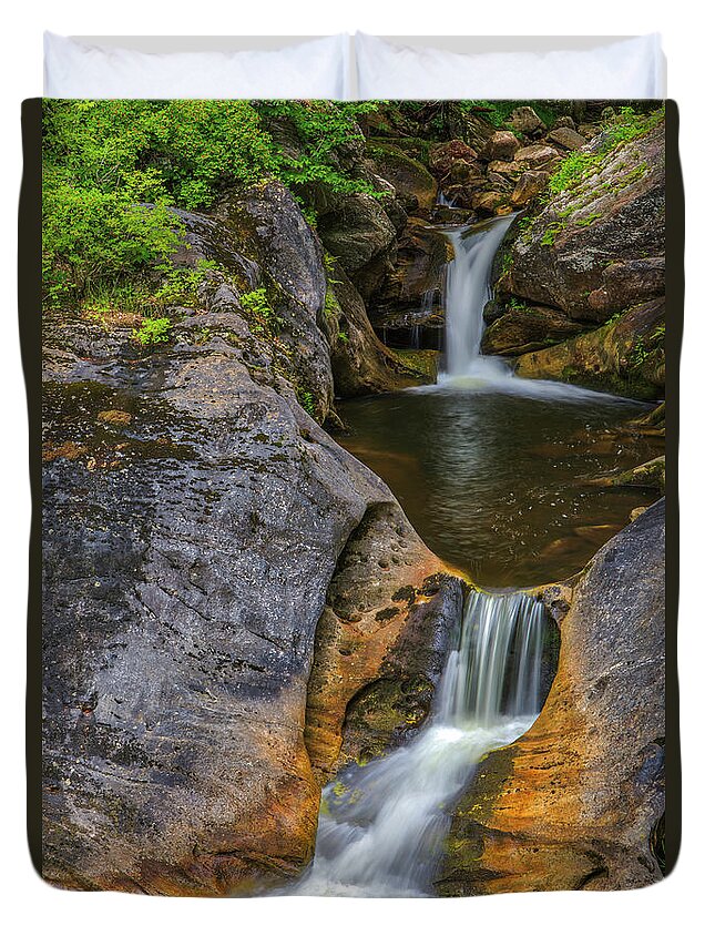 Connecticut Duvet Cover featuring the photograph Connecticut Kent Falls by Juergen Roth
