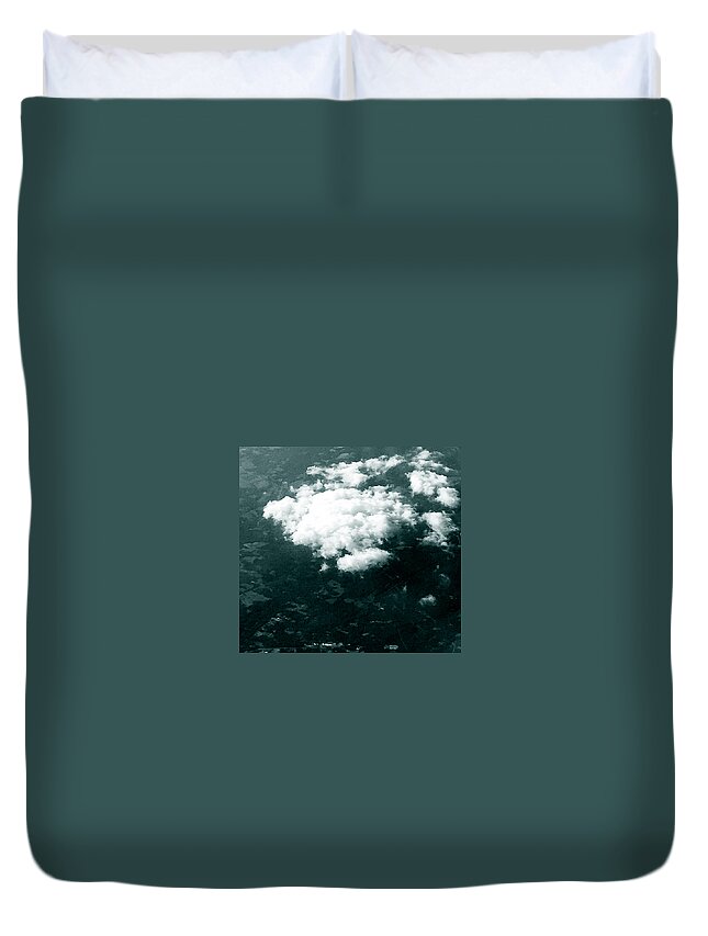 Tantilizing Cumulus Clouds Duvet Cover featuring the photograph Cotton Soft by Trevor A Smith