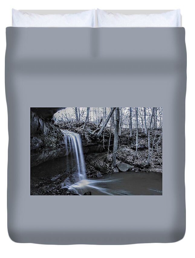  Duvet Cover featuring the photograph Crown Hill in the Fall by Brad Nellis