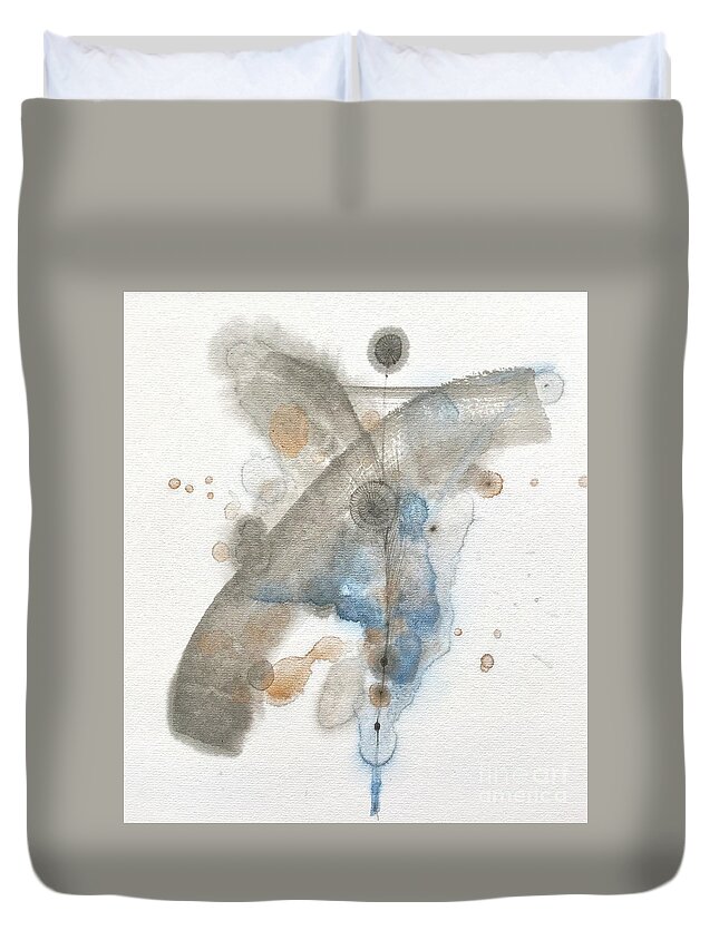 Japanese Duvet Cover featuring the painting Cure 6 by Fumiyo Yoshikawa