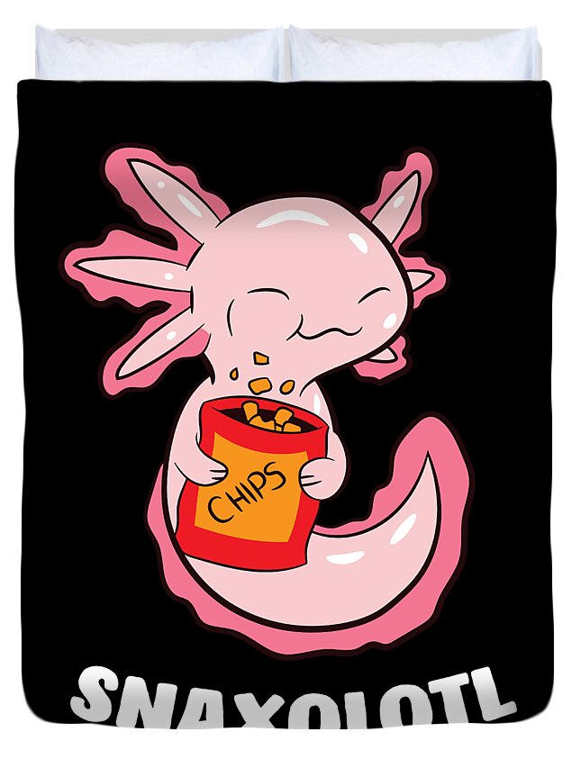 Cute Axolotl Lover Snaxolotl Kawaii Axolotl Food Sweets Zip Pouch by EQ  Designs - Pixels Merch