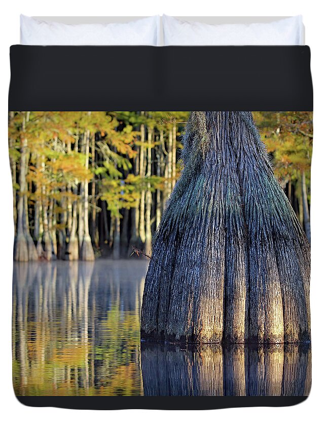 Georgia Duvet Cover featuring the photograph Cypress by Jennifer Robin