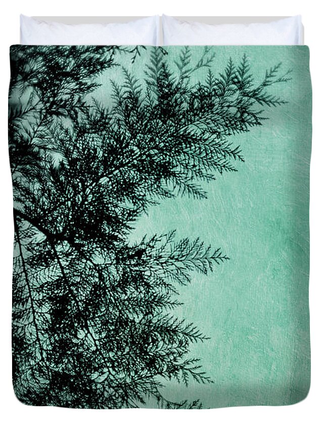 Branch Duvet Cover featuring the photograph Cypress by Priska Wettstein