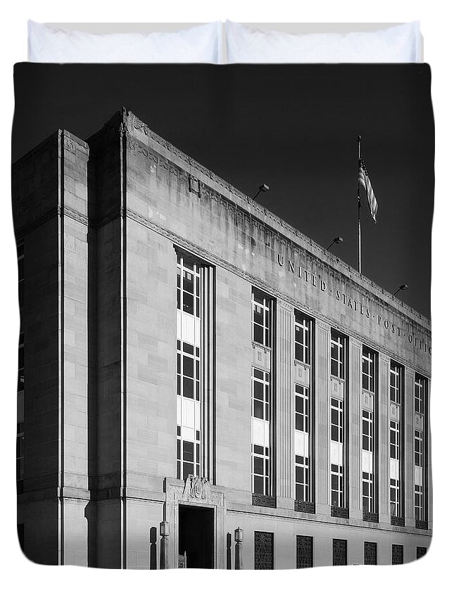 Post Office Duvet Cover featuring the photograph Dalton Avenue Post Office by Rob Amend