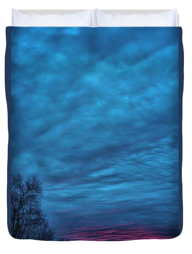 Sunrise Duvet Cover featuring the photograph Dawn of a January Day by Thomas R Fletcher