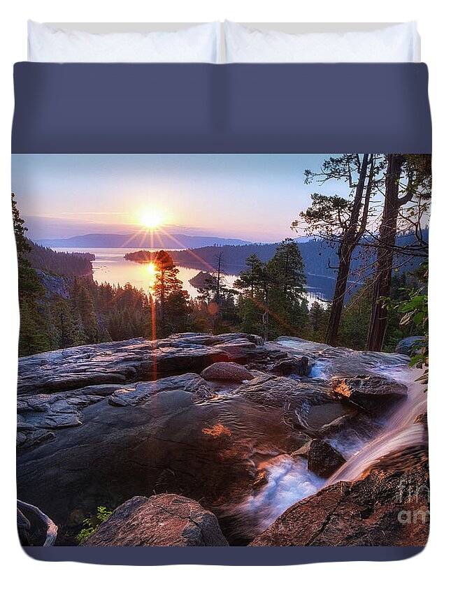 Clouds Duvet Cover featuring the photograph Day Break by Anthony Michael Bonafede