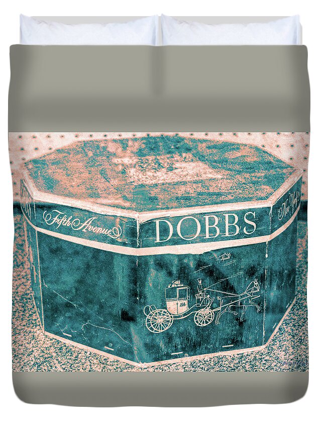 Hat Box Duvet Cover featuring the photograph Days Gone By by Roberta Byram