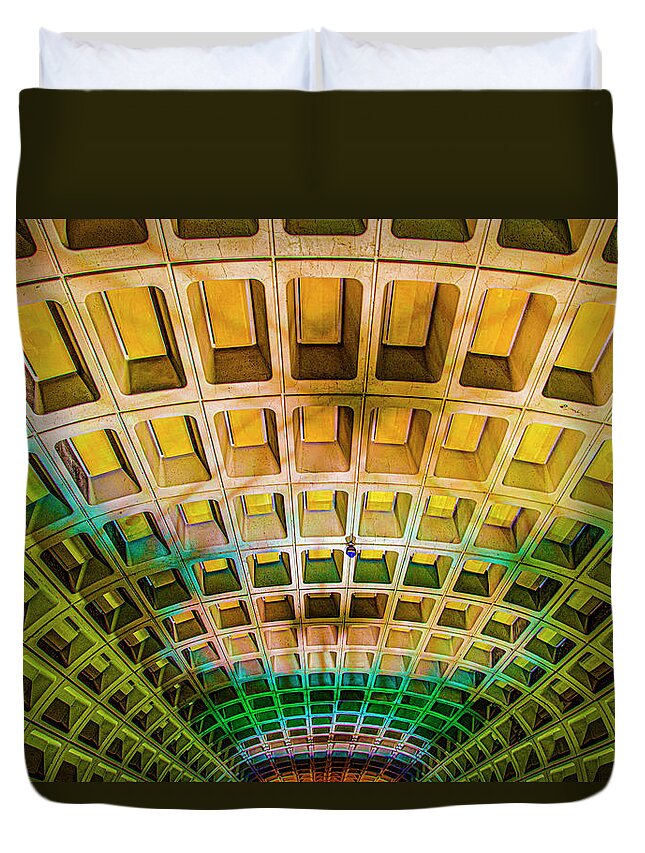 Washington Dc Metro Duvet Cover featuring the photograph DC Metro by Paul Wear
