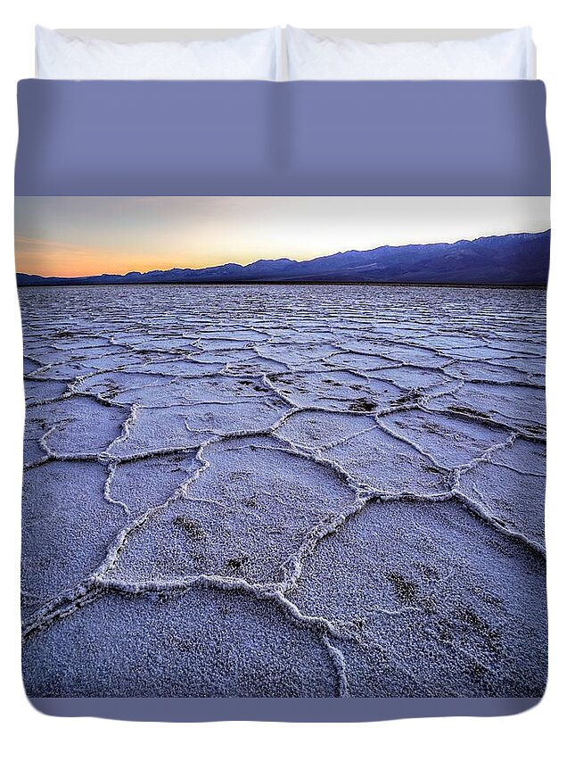 Death Valley Duvet Cover featuring the photograph Death Valley Dreamscape by Brett Harvey