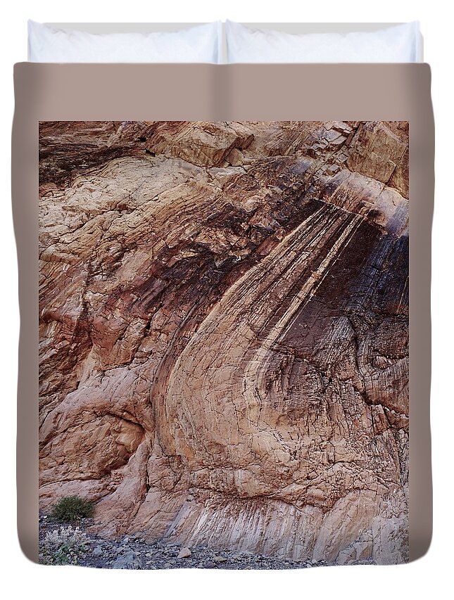 Titus Canyon Duvet Cover featuring the photograph Death Valley Design by Brett Harvey