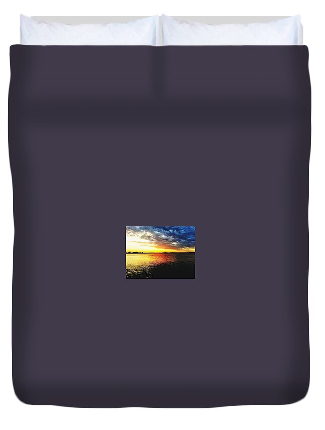 Water Duvet Cover featuring the photograph Deep beauty fishing by Shalane Poole