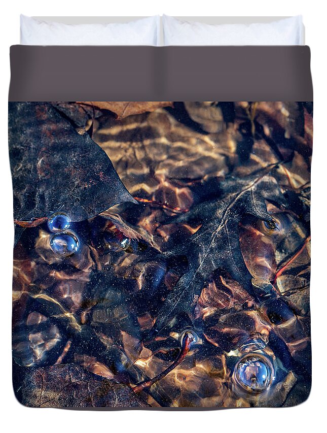 Delaware River Duvet Cover featuring the photograph Delaware River Clean Water by Amelia Pearn