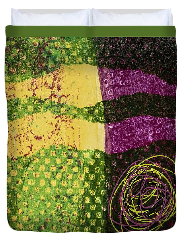 Aged Duvet Cover featuring the mixed media Design 24 by Joye Ardyn Durham
