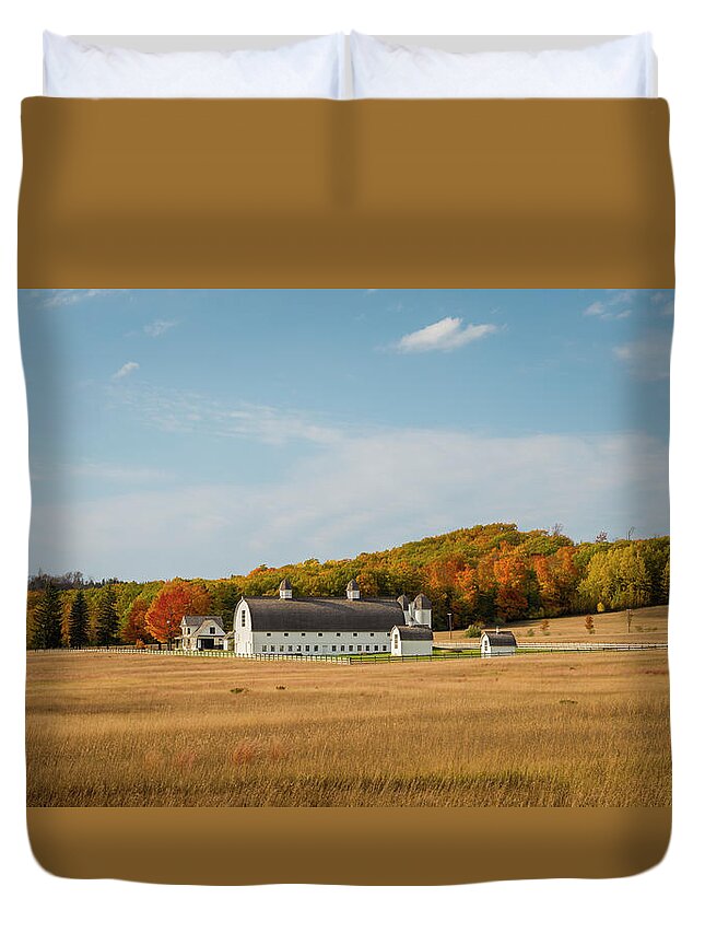 Dh Day Duvet Cover featuring the photograph Dh Day Farm by Steve L'Italien