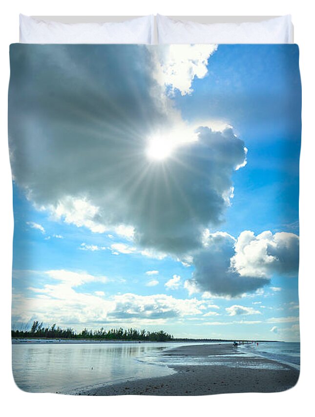 Dickmans Island. Marco Island Florida Duvet Cover featuring the photograph Dickmans Island 2021 by Joey Waves