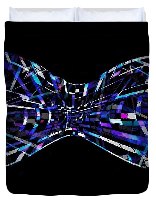 Bright Duvet Cover featuring the digital art Digital Vision by Andy Rhodes