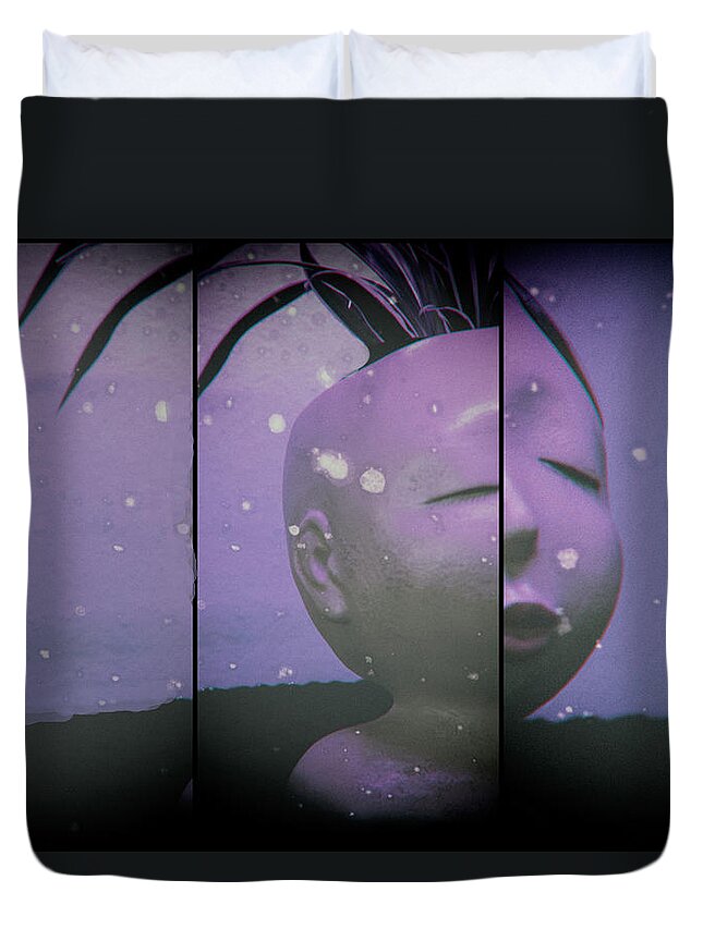 Surreal Duvet Cover featuring the photograph Distortion by Jim Cook
