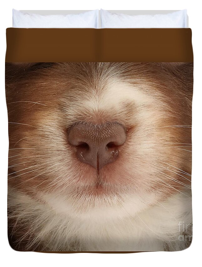  Duvet Cover featuring the photograph Dog 03 by Warren Photographic