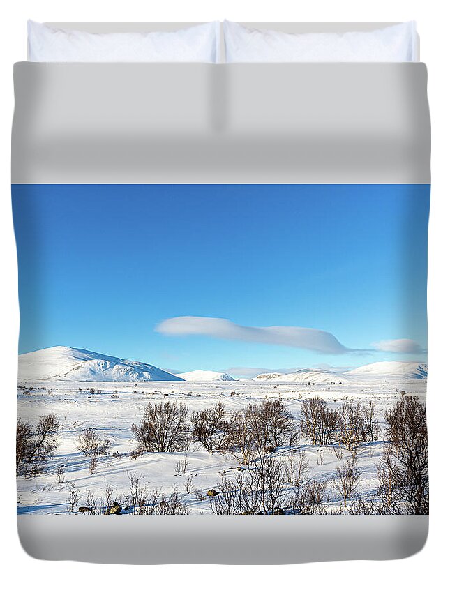 Outdoors Duvet Cover featuring the photograph Dovrefjell Sunndalsfjella National Park by Andreas Levi