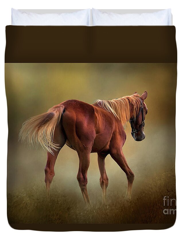 Horse Duvet Cover featuring the photograph Dream Horse by Shelia Hunt