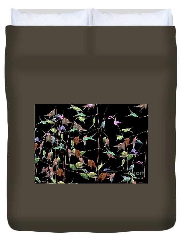Botanicals Duvet Cover featuring the photograph Dreams by Mehran Akhzari
