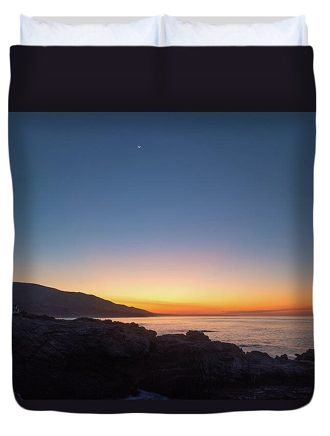 Beach Duvet Cover featuring the photograph Dreamy Coastal Sunrise by Matthew DeGrushe