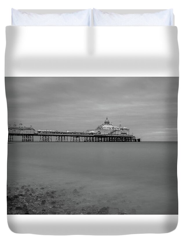 Eastbourne Duvet Cover featuring the photograph Eastbourne Pier by Andrew Lalchan