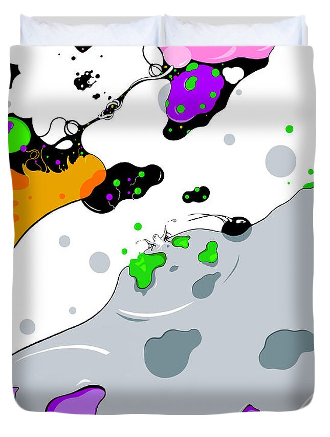 Hydrogen Duvet Cover featuring the digital art Electro Lyzers by Craig Tilley