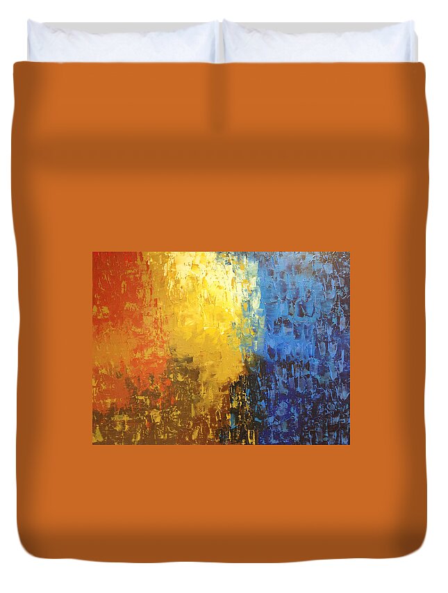  Duvet Cover featuring the digital art Empowering Resolutions by Linda Bailey