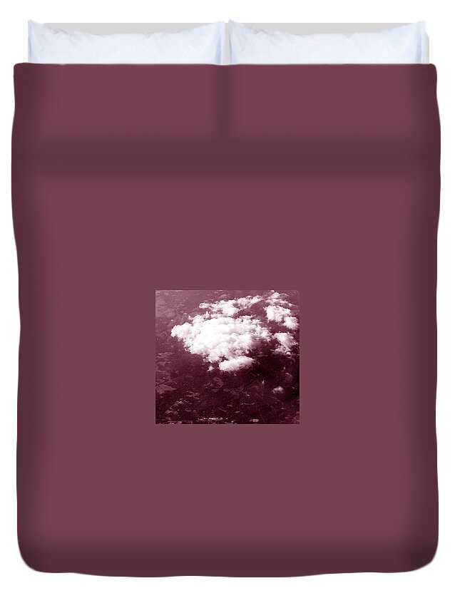 Calm Loliop Clouds Duvet Cover featuring the painting Enchatoo by Trevor A Smith