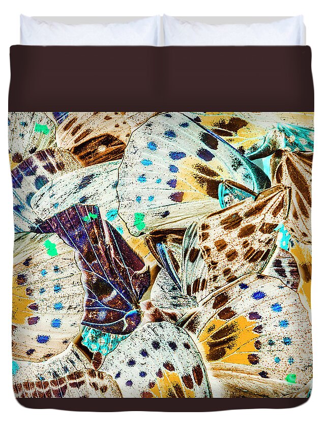 Abstract Duvet Cover featuring the photograph Entomology by Jorgo Photography