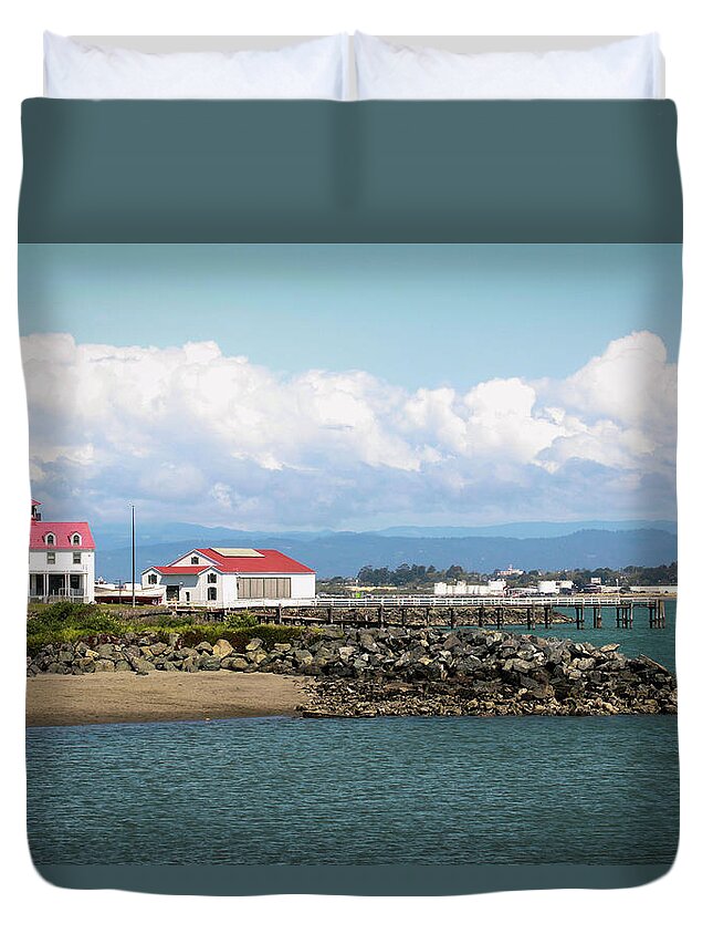  Duvet Cover featuring the photograph Eureka Coast Guard, Ca by Dr Janine Williams