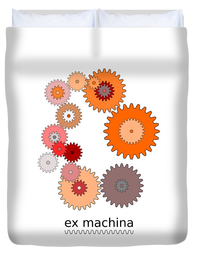 Ex Machina Duvet Cover featuring the digital art Ex Machina by Richard Reeve