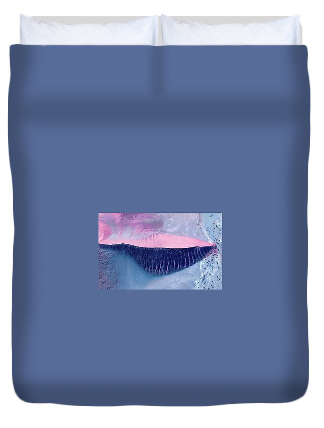 Sand Duvet Cover featuring the photograph Eyelashes by S Paul Sahm