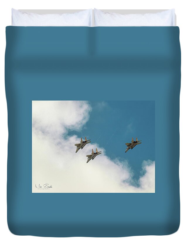 F15 Duvet Cover featuring the photograph F15 by Meir Ezrachi