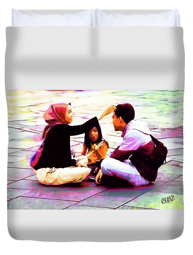 Families Duvet Cover featuring the photograph Family Outing 2 by CHAZ Daugherty