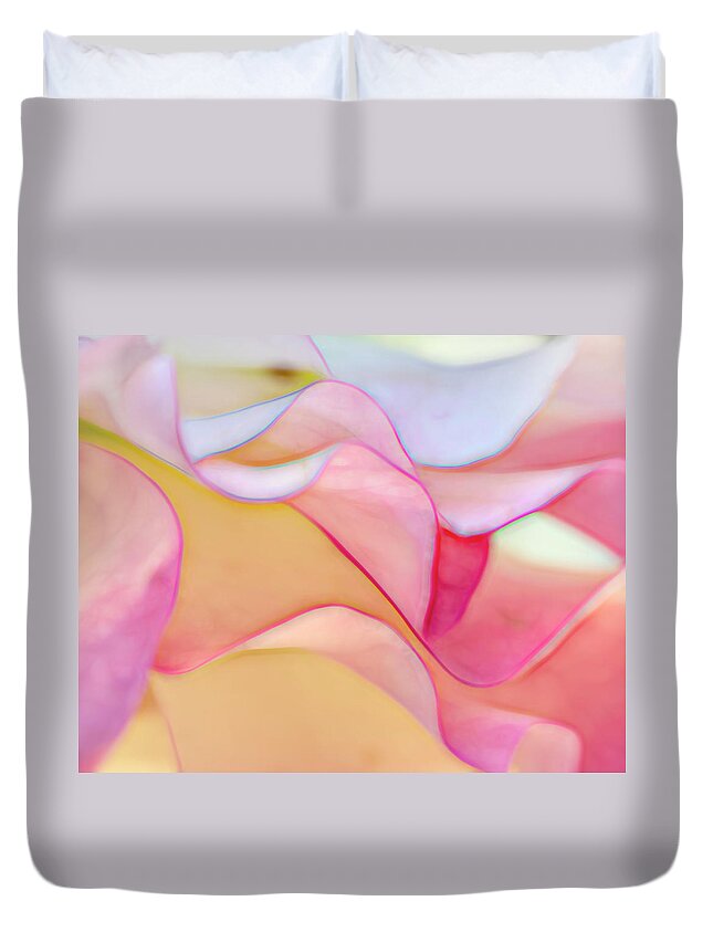 Abstract Duvet Cover featuring the photograph Fantasy by Cathy Kovarik