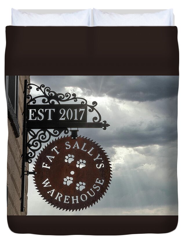 Fat Sally's Duvet Cover featuring the photograph Fat Sally's by Guy Whiteley