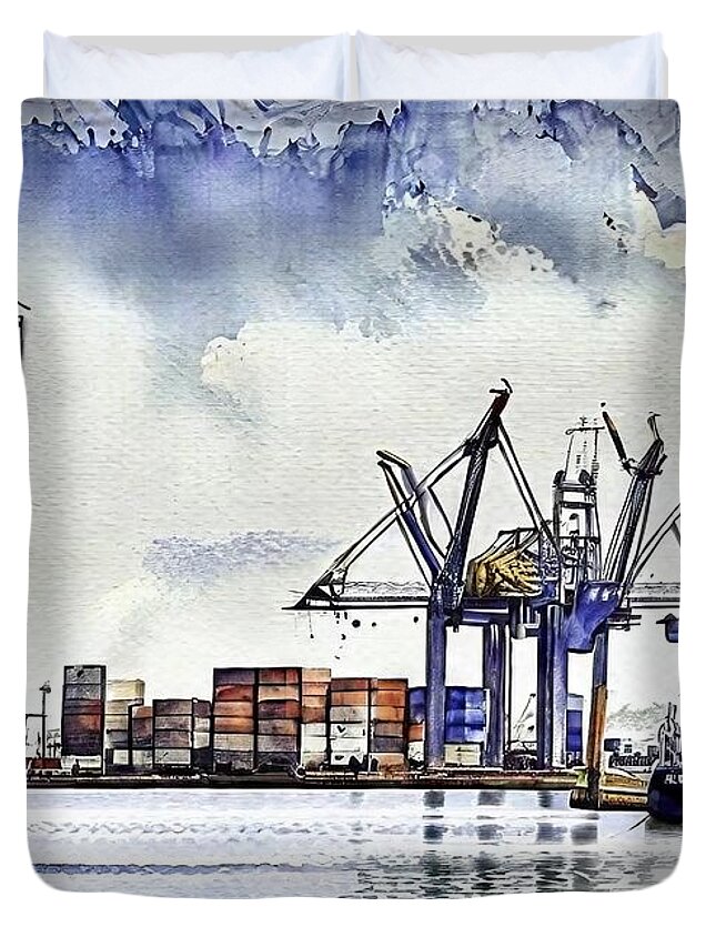 Container Ship Duvet Covers